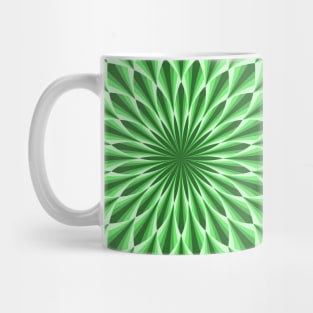 Green Mandala 3D Effect and Optical illusion Mug